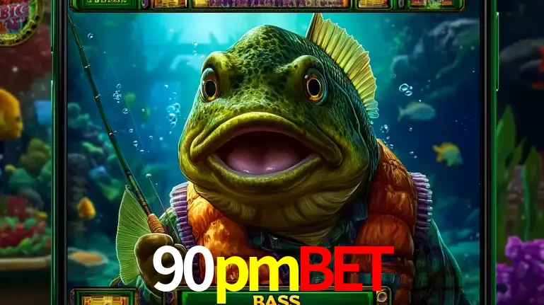 Personagem de peixe pescador do popular jogo de slot com tema de pescaria, uma das emocionantes opções de caça-níqueis para jogar e ganhar no cassino 90pmbet.