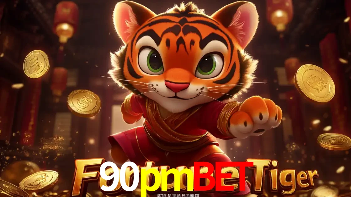 O carismático mascote do jogo de slot Fortune Tiger, um tigre fofo em pose de artes marciais, pronto para trazer sorte e multiplicadores de ganhos no cassino online 90pmbet.