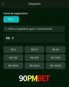 deposits 90PMBET